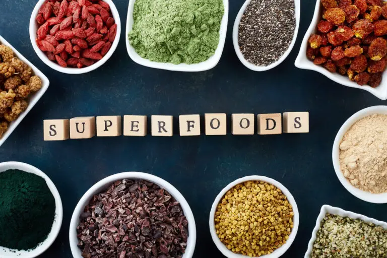 Various healthy superfoods