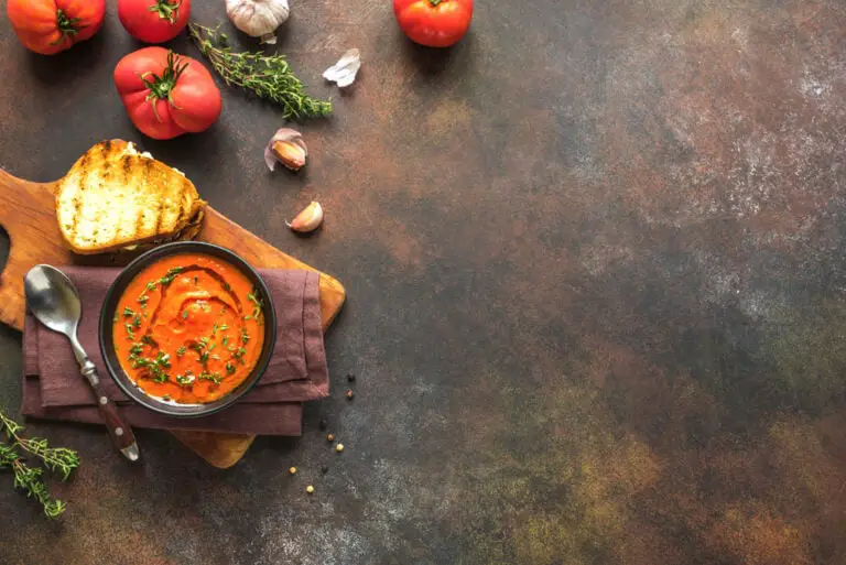 Tomato Soup with grilled cheese