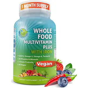 3. Vegan Whole Food Multivitamin with Iron