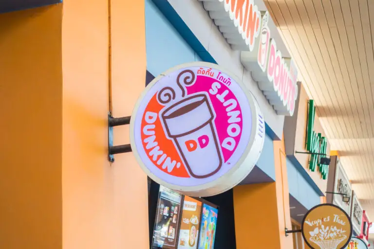 NONTHABURI , THAILAND JAN 20 2018 Dunkin donuts is the donut and