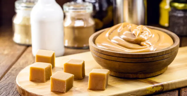 Lactose-free vegan caramel made from coconut milk, homemade dulce de lethe